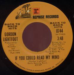 Gordon Lightfoot : If You Could Read My Mind - Me and Bobby McGee
